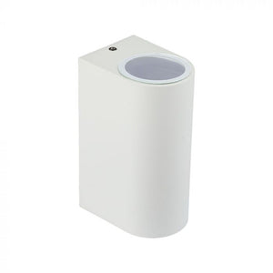 V-TAC PORTALAMPADA DOPPIO WALL LIGHT DA MURO PER 2 LAMPADINE GU10 IP44