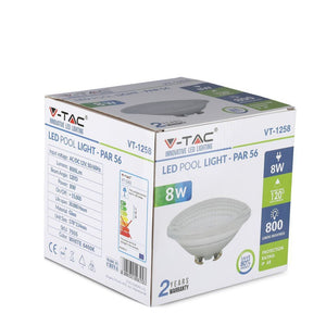 V-TAC LAMPADA LED DA PISCINA PAR56 8W IP68 12V ATTACCO A VITE