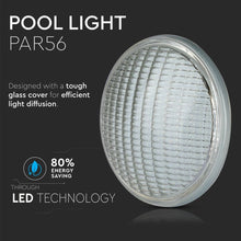 Carica l&#39;immagine nel visualizzatore di Gallery, V-TAC LAMPADA LED DA PISCINA PAR56 8W IP68 12V ATTACCO A VITE
