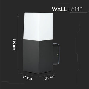 V-TAC PORTALAMPADA DA GIARDINO WALL LIGHT DA MURO QUADRATO PER LAMPADINE GU10