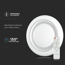 Carica l&#39;immagine nel visualizzatore di Gallery, V-TAC PLAFONIERA LED 65W FORMA CIRCOLARE EFFETTO CIELO STELLATO CON TELECOMANDO
