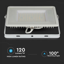 Cargar imagen en el visor de la galería, V-TAC FARO LED SMD 100W HIGH LUMENS ULTRASOTTILE CHIP SAMSUNG DA ESTERNO
