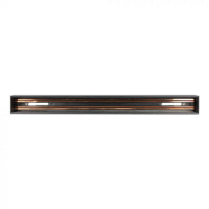 V-TAC BINARIO IN ALLUMINIO NERO PER TRACK LIGHTS MAGNETICHE LUNGHEZZA 2000MM