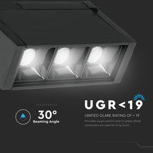 Carica l&#39;immagine nel visualizzatore di Gallery, V-TAC PRO MAGNETIC LINEAR SPOTLIGHT FARETTO LED MAGNETICO 3W NERO CRI≥90 30°
