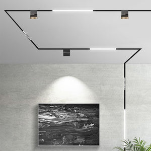 V-TAC PRO MAGNETIC LINEAR TRACK LIGHT FARETTO LED MAGNETICO 10W NERO CRI≥90 30°