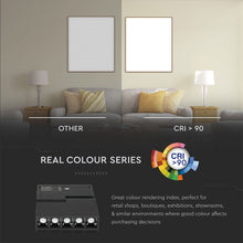 Carica l&#39;immagine nel visualizzatore di Gallery, V-TAC PRO MAGNETIC LINEAR TRACK LIGHT FARETTO LED MAGNETICO 10W NERO CRI≥90 30°
