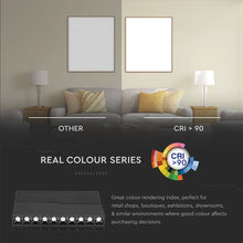 Cargar imagen en el visor de la galería, V-TAC MAGNETIC LINEAR TRACK LIGHT FARETTO LED MAGNETICO 20W NERO CRI≥90 30°
