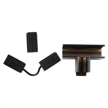 Carica l&#39;immagine nel visualizzatore di Gallery, V-TAC T CONNECTOR CONNETTORE ANGOLARE A T PER BINARI MAGNETICI TRACK LIGHT NERO
