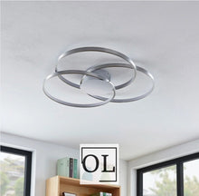 Carica l&#39;immagine nel visualizzatore di Gallery, Lindby Riley plafoniera LED con funzione dimming
