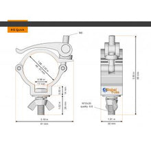 Carica l&#39;immagine nel visualizzatore di Gallery, Global Truss 812Quick Half Coupler
