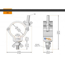 Carica l&#39;immagine nel visualizzatore di Gallery, Global Truss 812 Half Coupler
