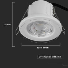Cargar imagen en el visor de la galería, V-TAC FARETTO LED 5W DA INCASSO ROTONDO DIMMERABILE IP65
