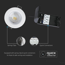 Cargar imagen en el visor de la galería, V-TAC FARETTO LED 5W DA INCASSO ROTONDO DIMMERABILE IP65
