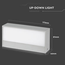 Carica l&#39;immagine nel visualizzatore di Gallery, V-TAC LAMPADA LED DA MURO 9W WALL LIGHT DOPPIA UP&amp;DOWN
