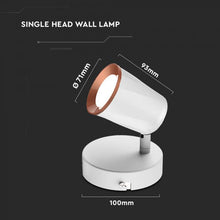 Cargar imagen en el visor de la galería, V-TAC LAMPADA DA MURO WALL LIGHT LED 6W
