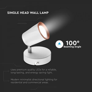 V-TAC LAMPADA DA MURO WALL LIGHT LED 6W