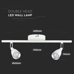 V-TAC LAMPADA DA MURO WALL LIGHT LED  COLORE BIANCO