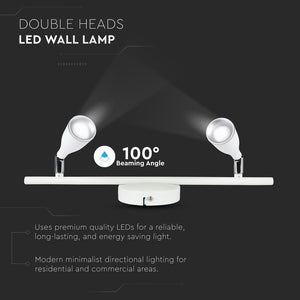 V-TAC LAMPADA DA MURO WALL LIGHT LED  COLORE BIANCO