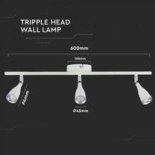 Cargar imagen en el visor de la galería, V-TAC  LAMPADA DA MURO WALL LIGHT LED 13,5W
