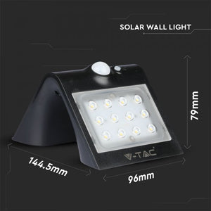 V-TAC  LAMPADA DA MURO LED 1,5W CON PANNELLO SOLARE E SENSORE