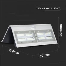 Carica l&#39;immagine nel visualizzatore di Gallery, V-TAC LAMPADA DA MURO LED 7W CON PANNELLO SOLARE E SENSORE
