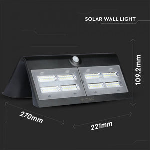 V-TAC LAMPADA DA MURO LED 7W CON PANNELLO SOLARE E SENSORE