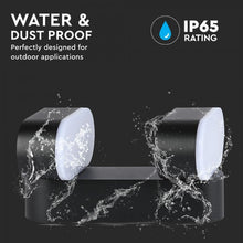 Carica l&#39;immagine nel visualizzatore di Gallery, V-TAC LAMPADA DA MURO WALL LIGHT LED 12W 2 TESTE RUOTABILI  IP65
