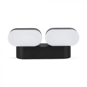 V-TAC LAMPADA DA MURO WALL LIGHT LED 12W 2 TESTE RUOTABILI  IP65