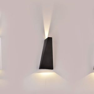 V-TAC LAMPADA DA MURO WALL LIGHT LED 6W COLORE NERO IP65