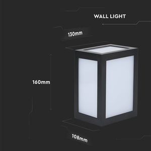 V-TAC LAMPADA LED DA MURO 12W WALL LIGHT COLORE NERO