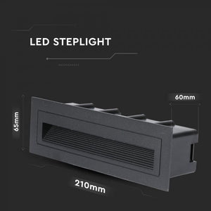 V-TAC FARETTO SEGNAPASSO LED DA INCASSO RETTANGOLARE 6W