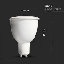 Carica l&#39;immagine nel visualizzatore di Gallery, V-TAC LAMPADINA LED WI-FI GU10 FARETTO 4,5W TRICOLOR DIMMERABILE 110°

