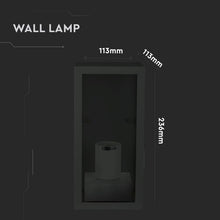 Carica l&#39;immagine nel visualizzatore di Gallery, V-TAC PORTALAMPADA DA GIARDINO WALL LIGHT DA MURO PER LAMPADINE E27
