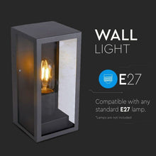 Carica l&#39;immagine nel visualizzatore di Gallery, V-TAC PORTALAMPADA DA GIARDINO WALL LIGHT DA MURO PER LAMPADINE E27
