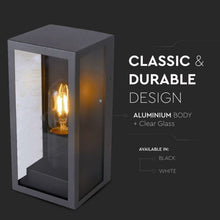 Carica l&#39;immagine nel visualizzatore di Gallery, V-TAC PORTALAMPADA DA GIARDINO WALL LIGHT DA MURO PER LAMPADINE E27
