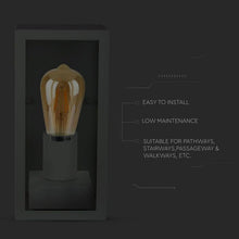 Carica l&#39;immagine nel visualizzatore di Gallery, V-TAC PORTALAMPADA DA GIARDINO WALL LIGHT DA MURO PER LAMPADINE E27
