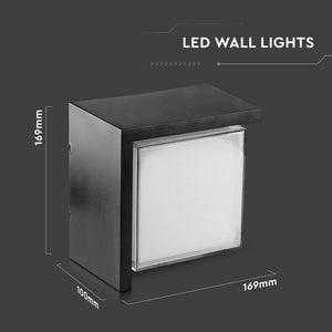 V-TAC LAMPADA LED DA MURO 12W WALL LIGHT COLORE NERO