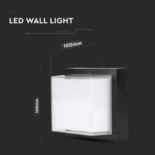 Cargar imagen en el visor de la galería, V-TAC LAMPADA LED DA MURO 12W WALL LIGHT COLORE NERO
