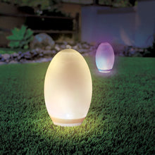 Carica l&#39;immagine nel visualizzatore di Gallery, V-TAC LAMPADA OVALE CON LUCE LED RGB+W E PANNELLO SOLARE
