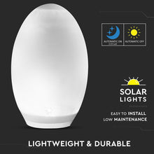 Carica l&#39;immagine nel visualizzatore di Gallery, V-TAC LAMPADA OVALE CON LUCE LED RGB+W E PANNELLO SOLARE
