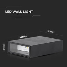 Carica l&#39;immagine nel visualizzatore di Gallery, V-TAC LAMPADA DA MURO WALL LIGHT  CON DOPPIO LED COB 4W
