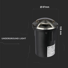 Carica l&#39;immagine nel visualizzatore di Gallery, V-TAC SEGNAPASSO DA INTERRAMENTO IN ALLUMINIO IP67 CON PORTALAMPADA GU 5.3 MR16
