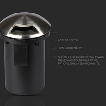 Carica l&#39;immagine nel visualizzatore di Gallery, V-TAC SEGNAPASSO DA INTERRAMENTO IN ALLUMINIO IP67 CON PORTALAMPADA GU 5.3 MR16

