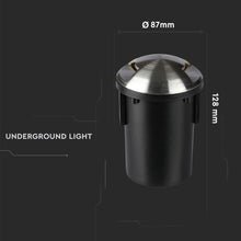 Carica l&#39;immagine nel visualizzatore di Gallery, V-TAC SEGNAPASSO DA INTERRAMENTO IN ALLUMINIO IP67 CON PORTALAMPADA GU 5.3 MR16
