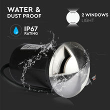Carica l&#39;immagine nel visualizzatore di Gallery, V-TAC SEGNAPASSO DA INTERRAMENTO IN ALLUMINIO IP67 CON PORTALAMPADA GU 5.3 MR16
