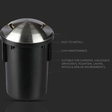 Carica l&#39;immagine nel visualizzatore di Gallery, V-TAC SEGNAPASSO DA INTERRAMENTO IN ALLUMINIO IP67 CON PORTALAMPADA GU 5.3 MR16
