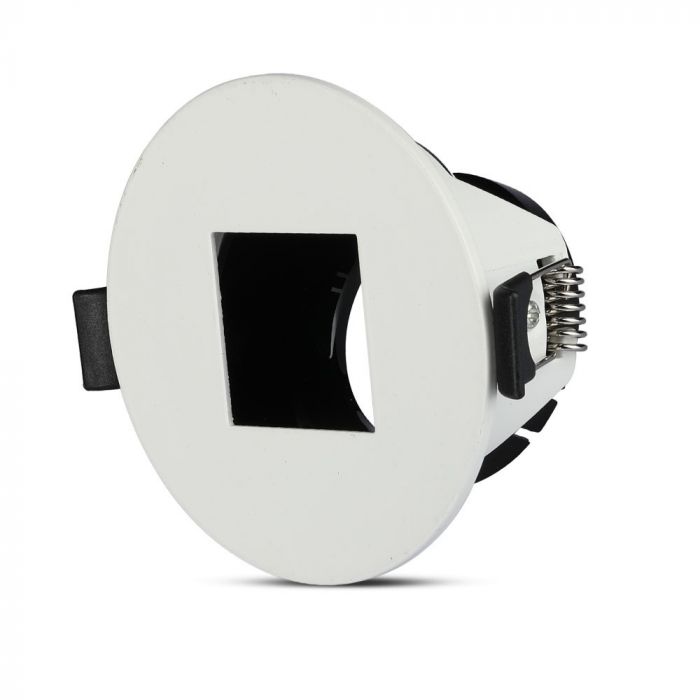 V-TAC PORTAFARETTO ORIENTABILE ROTONDO DA INCASSO PER LAMPADINE GU10 E GU5.3 COLORE BIANCO