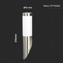 Carica l&#39;immagine nel visualizzatore di Gallery, V-TAC PORTALAMPADA DA GIARDINO WALL LAMP DA MURO ROTONDO PER LAMPADINE E27
