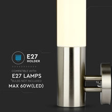 Carica l&#39;immagine nel visualizzatore di Gallery, V-TAC PORTALAMPADA DA GIARDINO WALL LAMP DA MURO ROTONDO PER LAMPADINE E27
