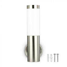 Carica l&#39;immagine nel visualizzatore di Gallery, V-TAC PORTALAMPADA DA GIARDINO WALL LAMP DA MURO ROTONDO PER LAMPADINE E27

